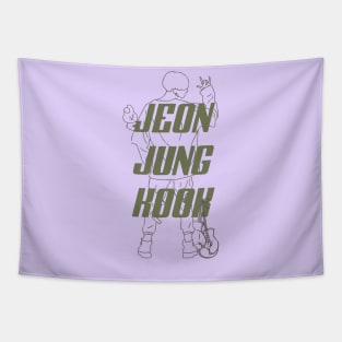 Jeon Jungkook BTS back Tapestry