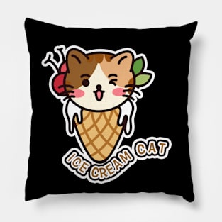 Ice cream cat, Cat Miaw,lovely cat Pillow