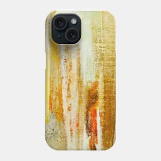 golden abstract painting Phone Case