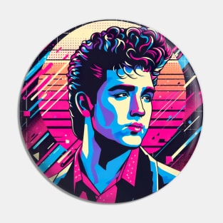 You Belong to the City 80s Synthwave Pin