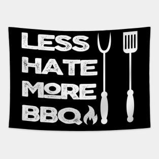 Less Hate More BBQ Tapestry