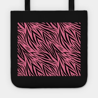 Modern Animal Skin Pattern Zebra Tote