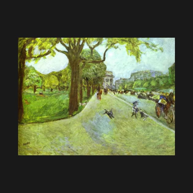 avenue du bois in boulogne 1914 - Pierre Bonnard by Kollagio