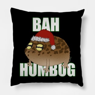 Bah Humbug Frog Pillow