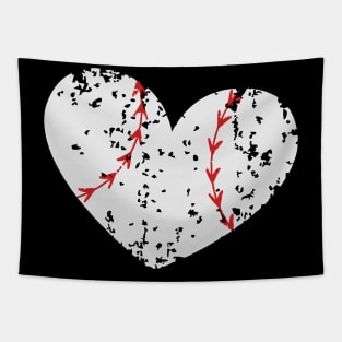 Baseball Heart Tapestry