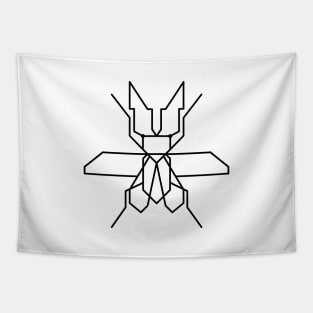 Trendy one line geometric design of insect bug Tapestry