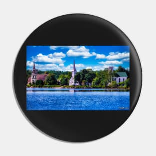 The Three Famous Mahone Bay Churches Pin