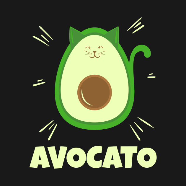 Avocado Avocato Funny Cats Art by Evoke Collective