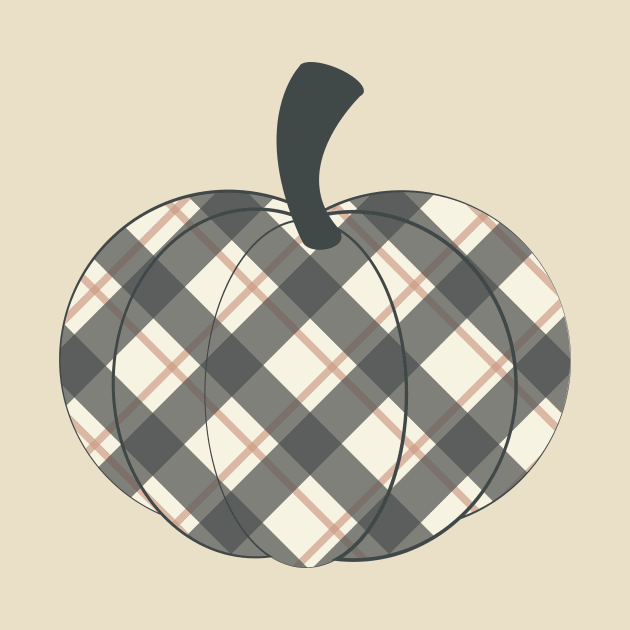 Modern Plaid Pumpkin design 4 by HoneyDoDesign