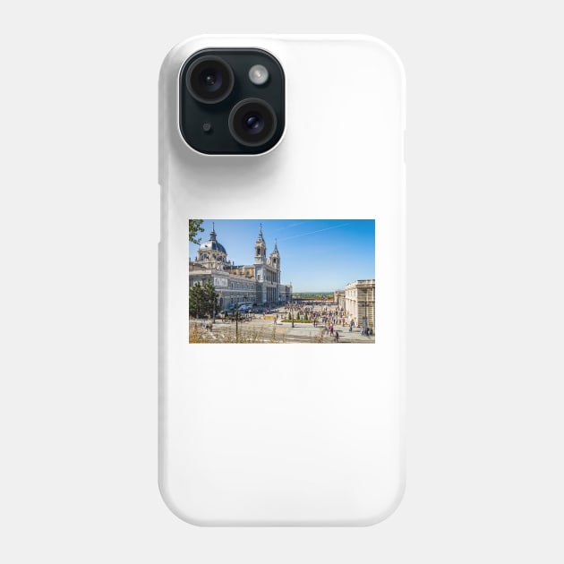 Almudena Cathedral in Madrid Phone Case by JJFarquitectos