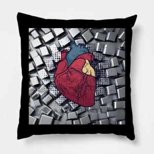 Fractured Heart Pillow