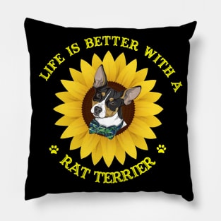 Rat Terrier Lovers Pillow