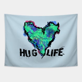 Hug Life - Green Tapestry