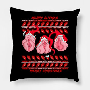 Sexy Christmas Vulvas Feminist Pillow