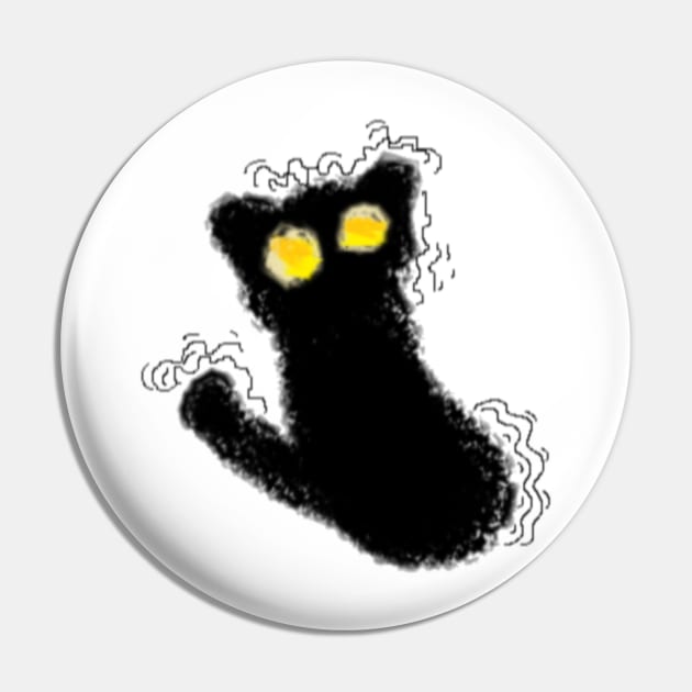 Startled Cat MS paint Pin by Bingust
