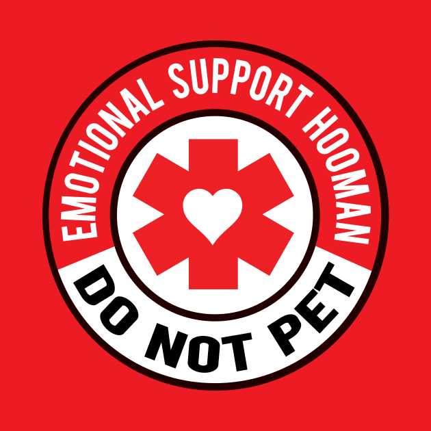 Emotional Support Hooman by CuddleswithCatsArt