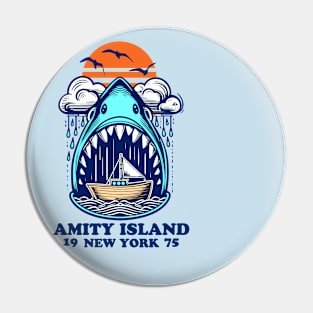 Amity Island - New York Pin