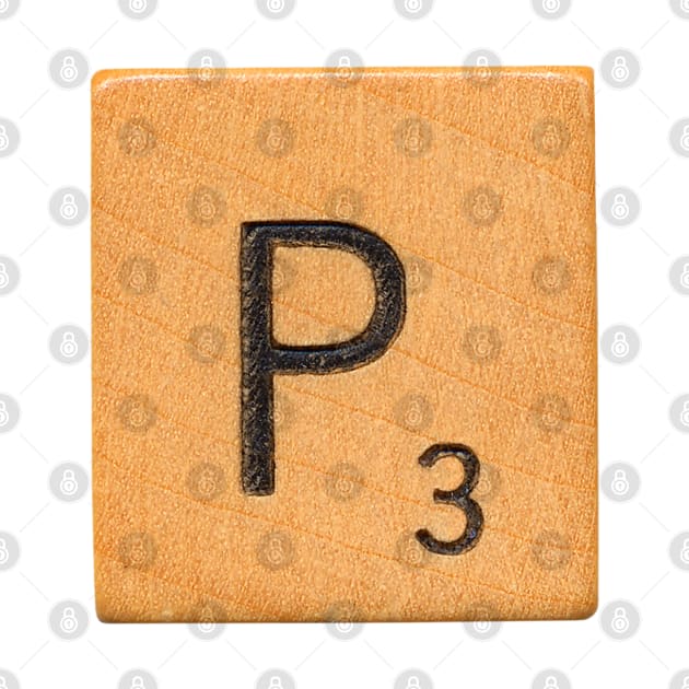 Scrabble Tile 'P' by RandomGoodness