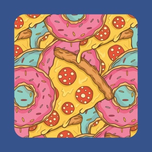 pizza and donuts fast food 2 T-Shirt