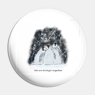 Together we are stronger doodle Pin