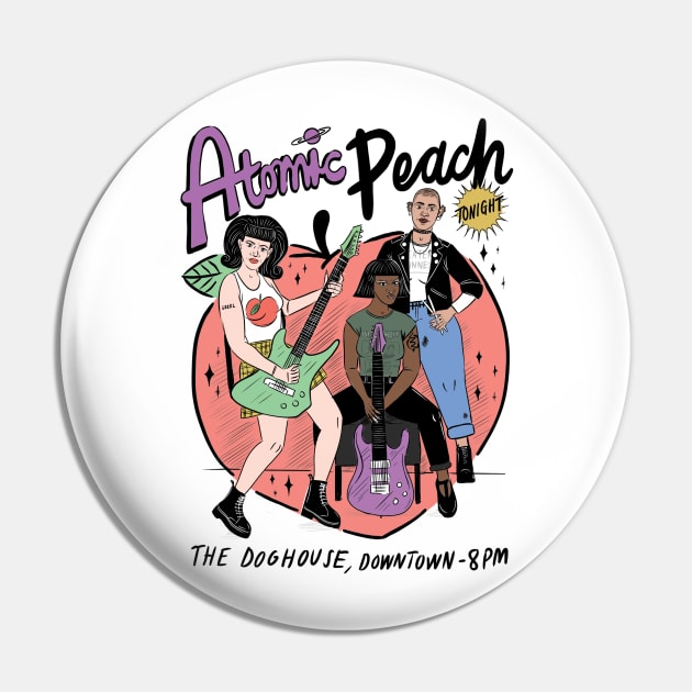 Atomic Peach Pin by Bethany Hall