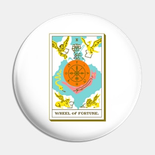 X - Wheel of Fortune - Tarot Card Pin