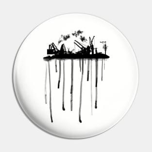 Devolp-Mental Impact - Pollution City Skyline Drips Pin