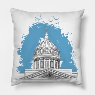 Kazan Cathedral in St. Petersburg Pillow