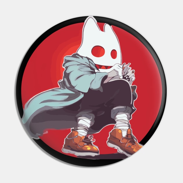 Cool haunted sneakers Pin by TomFrontierArt