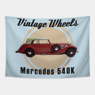 Vintage Wheels - Mercedes 540K Tapestry