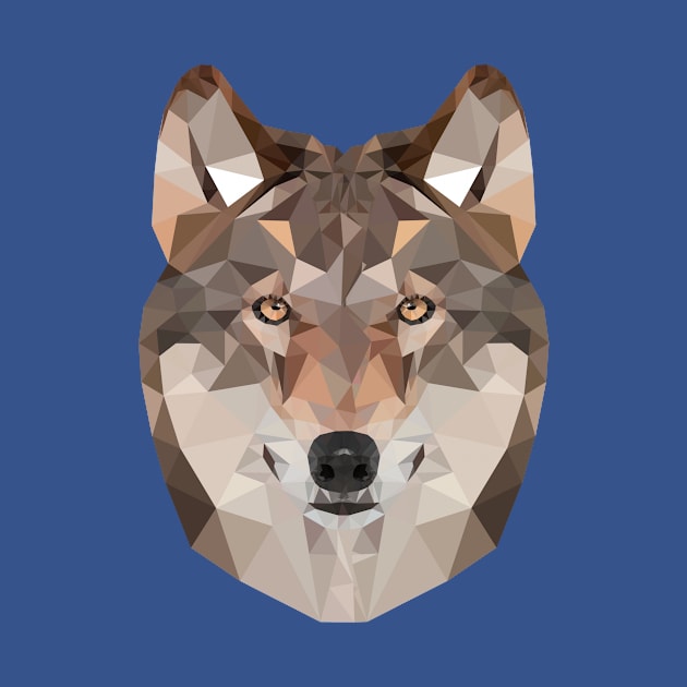 Geometric Wolf Pattern by PixelParadigm