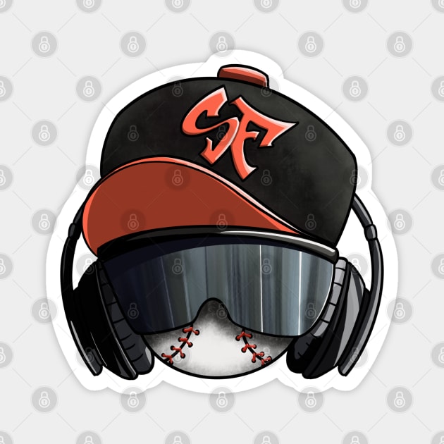 SF Baseball! (Giants) Magnet by ericjueillustrates