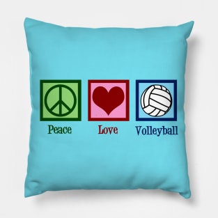 Peace Love Volleyball Pillow