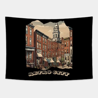 RETRO CITY BALTIMORE DESIGN Tapestry