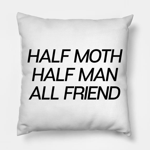 Half Moth Half Man MothMan Pillow by theoddstreet