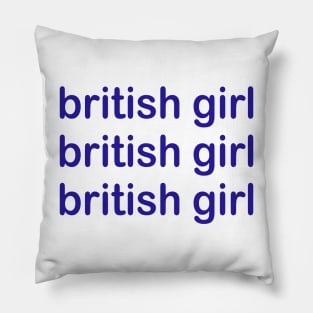 British girl Pillow