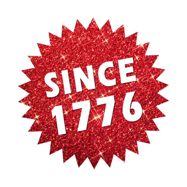 Since 1776 Glitter Sticker by anacarminda