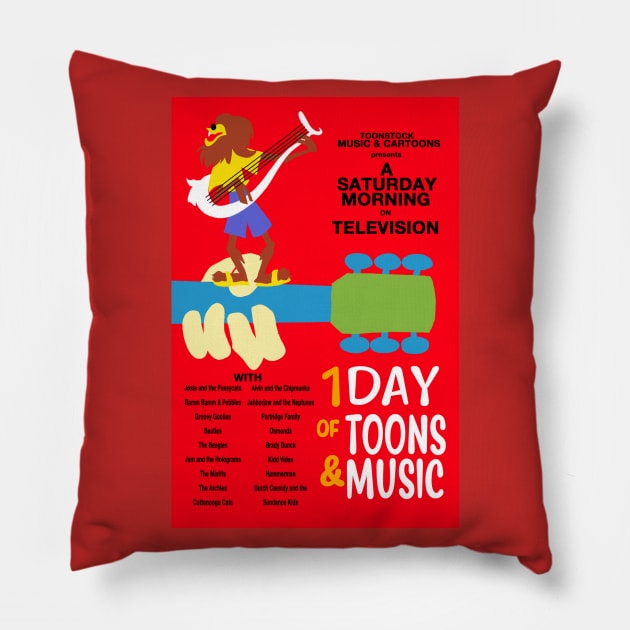 Toonstock - Groovy Ghoulies Pillow by TechnoRetroDads