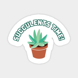 Succulents Time Magnet