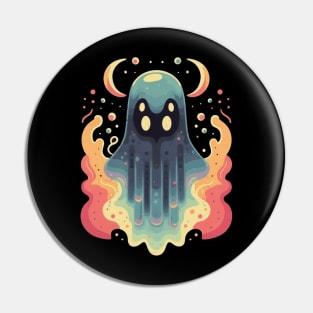 Cute Ghost illustration Pin