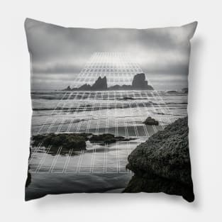 Moody Beach Geometric Pillow