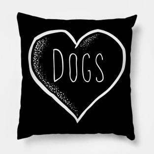 Heart Dogs Pillow