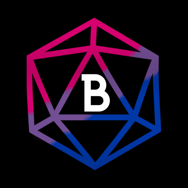 Bi Pride Flag Dice by sunnyfuldraws