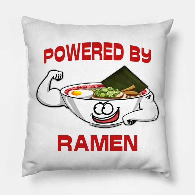 Powered by Ramen Pillow by jasonyerface