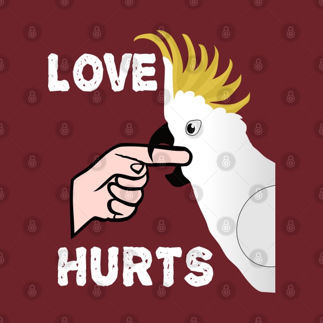 Love Hurts - Sulphur Crested Cockatoo Parrot by Einstein Parrot