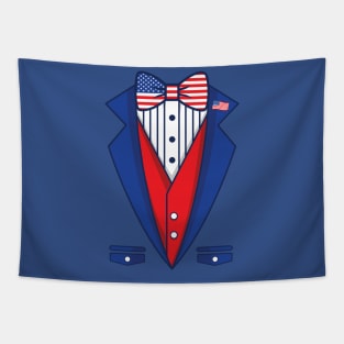 Uncle Sam Costume 4th of July Independence Day Tapestry