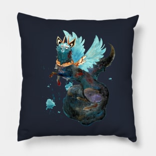 Galaxy Cat Dragon Pillow