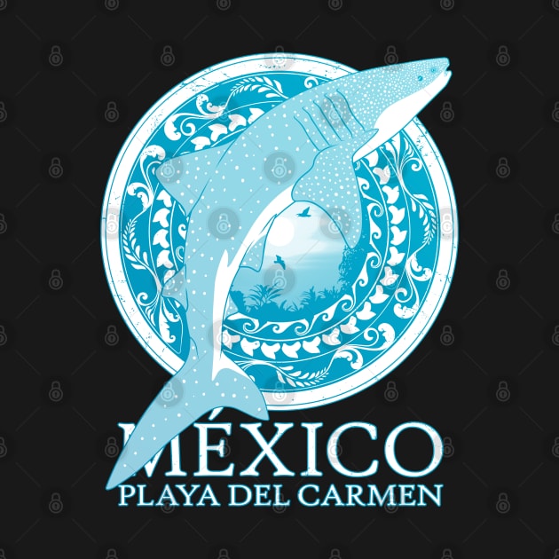 Whale Shark Playa del Carmen Mexico by NicGrayTees