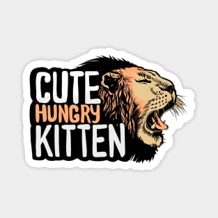cute hungry kitten Magnet