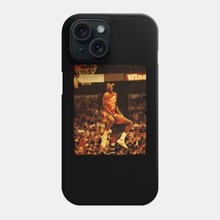 Dominique Wilkins - Vintage Design Of Basketball Phone Case